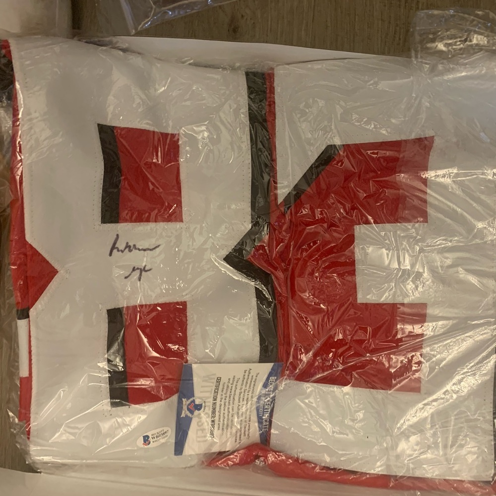 Russell Gage Jr. autograph jersey JSA certificate